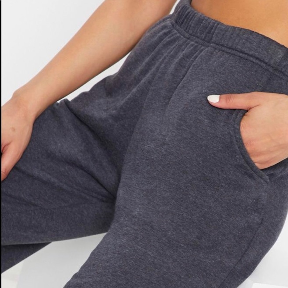 High waisted charcoal sweats